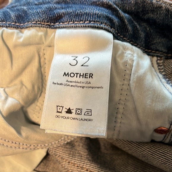 NWT Mother Denim High Waisted Double Looker Ankle Fray, Fruit Carts Size 32 $248 - Picture 5 of 7